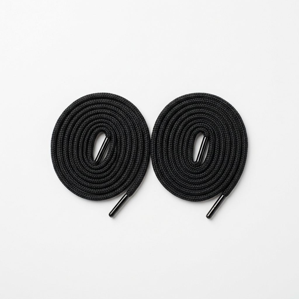 Black Round Laces